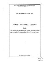 Các giải pháp đổi mới hoạt động của hệ thống chính trị ở các tỉnh miền núi nước ta hiện nay
