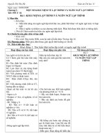 Giáo án Tin học 11 cả năm