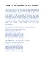 TUYỂN TẬP LƯU HƯƠNG KÝ-Hồ Xuân Hương.