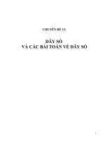 BD HSG_Chuyên đề 12:Dãy số và các bài toán về dãy số