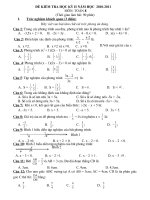 Đề + Đáp án HK2 Toán 8