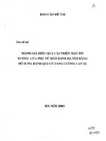 Đánh giá hiệu quả cải thiện mật độ xương của phụ nữ mãn kinh Hà Nội bằng bổ sung bánh qui có tăng cường Canxi