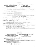 24 de thi thu DH của cac truong noi tieng o Ha Noi