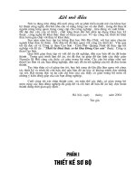 thiết kế khai thác sơ bộ khu đông cao sơn