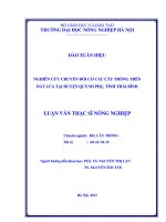 Nghiên cứu chuyển đổi cơ cấu cây trồng trên đất lúa tại huyện quỳnh phụ tỉnh thái bình