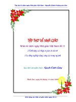 100 bai Tho hay ve nha giao