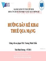 Khai báo thuế điện tử - Bài 02