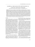 Tạo dòng lạc chịu hạn bằng công nghệ tế bào thực vật