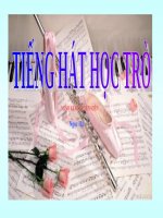 Tiếng hát học trò ( có nhạc phụ họa)