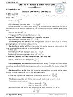 Tóm Tắt Lý Thuyết ĐS&HH - HK1-Toán 9