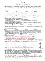 ĐỀ KIỂM TRA CHƯƠNG DĐCƠ-SÓNG CƠ