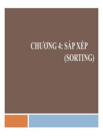 bài giảng cấu trúc dữ liệu và thuật toán chương 4 sắp xếp