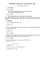 de thi lai toan 8, 2010 - 2011