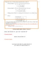 Tổng hợp kiến thức Toán 7 THCS