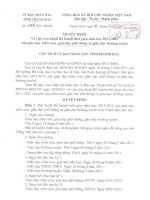 QĐ 2206 NGÀY 11/7/2011 BAN HÀNH KẾ HOẠCH THỜI GIAN NĂM HỌC 2011-2012 CỦA GIÁO DỤC MN, PT, GDTX TỈNH THANH HÓA