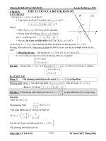 chuyên đề: TIẾP TUYẾN ( Bản 2.0 )