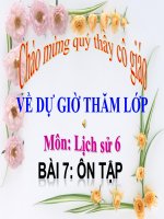 bài giảng lịch sử 6 bài 7 ôn tập