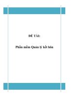 Đề tài phần mềm quản lý kết hôn