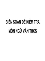 qt biên soạn đề kt môn Ngữ Văn