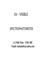 Tổng quan về quang phổ UV   vis