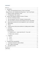 Internship Report - Market research of lotte center hanoi