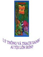 Thạch Sanh - Lý Thông. Ai có tội