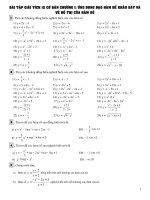 bai tap ve ung dung daoham de khao sat va ve do thi cua ham so