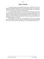 Báo cáo thực tập công ty TNHH công nghiệp KCP việt nam