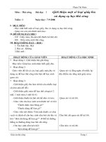 Giáo án môn Thủ công lớp 1