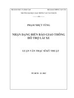nhận dạng biển báo giao thông hỗ trợ lái xe