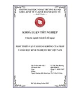 Phát triển vận tải hàng không của pháp và bài học cho VN