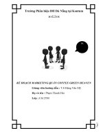 Kế hoạch marketing quán Coffee Green Heaven