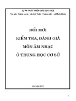 Tập huấn (Đổi mới DG KQHT của HS môn Âm nhạc)