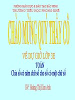 Chia số có năm chữ số cho số có một chữ số