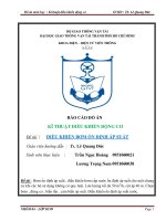 Điều khiển bơm ổn định áp suất  đồ án môn học kỹ thuật điều khiển động cơ