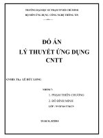 ĐỐ ÁN LÝ THUYẾT ỨNG DỤNG CNTT
