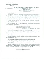 Đề-Đáp án môn Văn vào lớp 10_Bến Tre_2011-2012