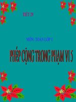 Bai : phep cong trong pham vi 5