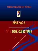 Bài 1: Điểm. Đường thẳng
