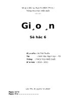 Giáo án Số học 6 (2011-2012-Cực chuẩn)