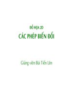 Thuật toán Các pháp biến đổi 2d