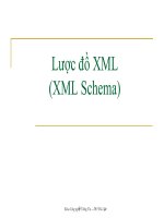Bài giảng về lược đồ XML