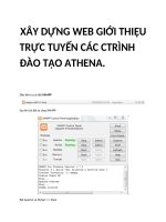 Xây dựng web giới thiệu trực tuyến các chương trình đào tạo athena