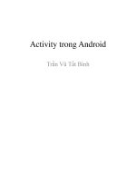 hưỡng dẫn lập trình android căn bản tiếng việt phần 2: activity