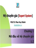 Tổng quan về hệ chuyên gia - mở đầu