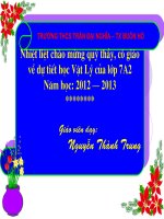 giáo án bồi dưỡng thao giảng, thi giáo viên giỏi môn vật lý lớp 7 bài nguồn âm (4)