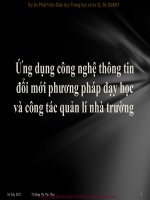 Ứng dụng CNTT trong đổi mới PPDH và công tác quản lý nhà trường