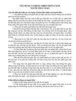 XD hoàn thiện nhân cách người thầy