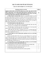 Bộ câu hỏi ôn thi nghiệp vụ chuyên đề tín dụng + đáp án