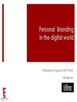 Xây dựng thương hiệu cá nhân trong thời đại số 2014   nguyen dinh
